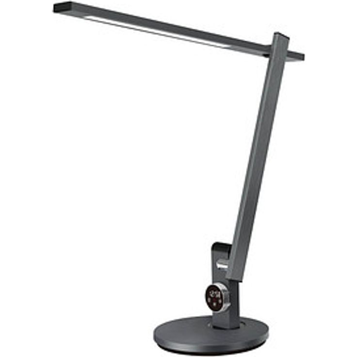 Hansa Beam LED Schreibtischlampe, dunkelgrau, 12 W mit stufenloser Dimmfunktion und drei Farbtemperaturen