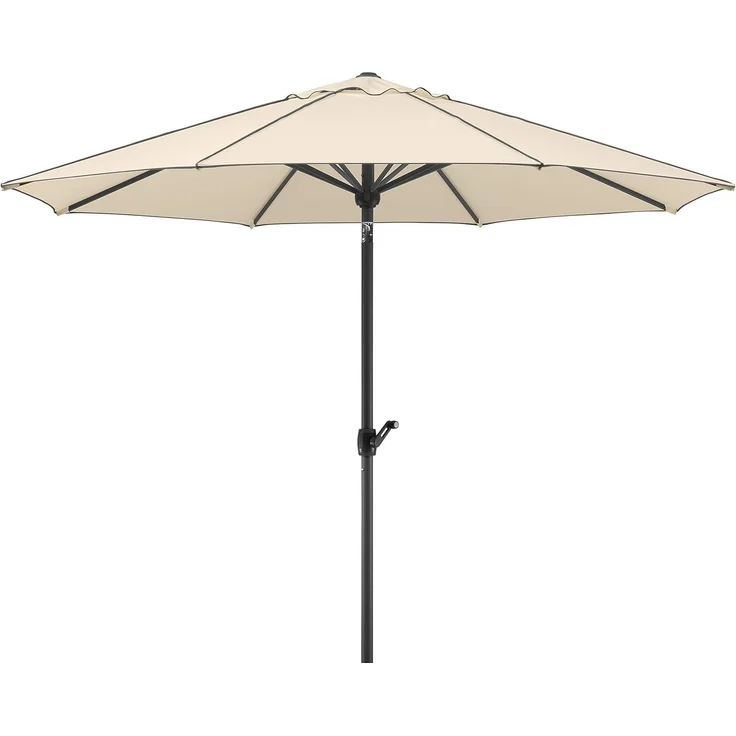 Schneider Alu/Stahl Kurbelschirm Adria 300cm Knicker Stock 48mm PES natur – Bild 3