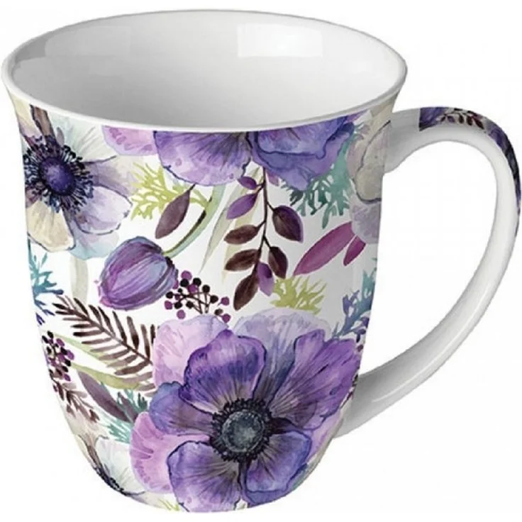 Ambiente Luxury Paper Products Becher Sommer, Blumen, Tiere, Pflanzen, Bäume, Herbst, Mug, Kollektion, 1-tlg, Porzellan Tasse, Becher 0,4 L Lila Traum, Themen Blumen - Pflanzen, Winter, Geburtstag, Hochzeit, Valentinstag, Muttertag, Geschenke – Bild 2