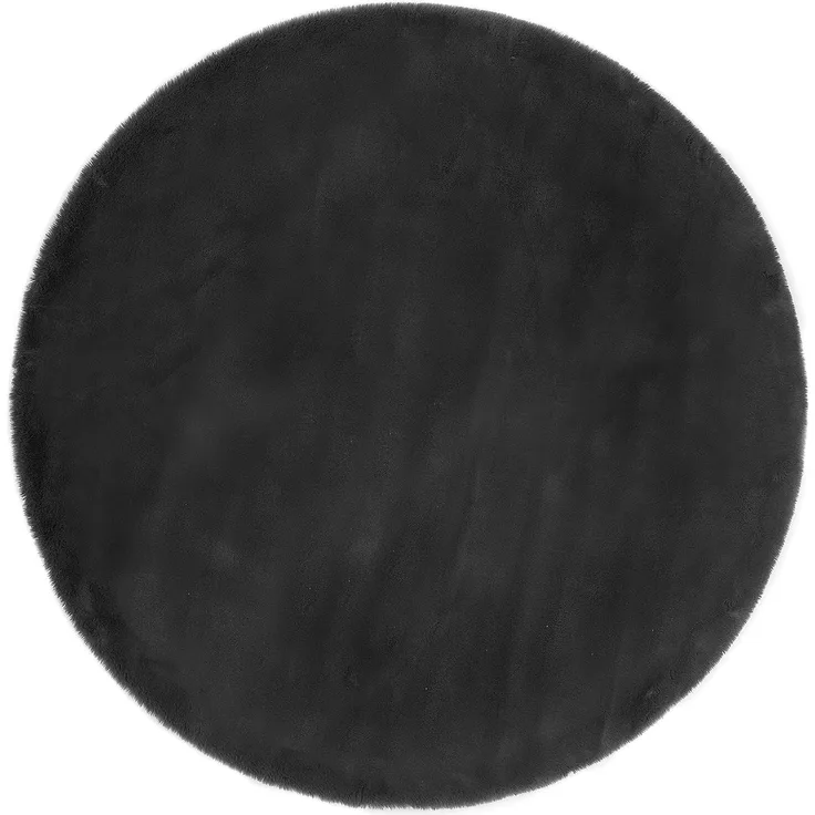 LUXOR living Fellteppich Novara, rund, Höhe: 30 mm, Kunstfell, Kaninchenfell-Haptik, besonders weicher Hochflor