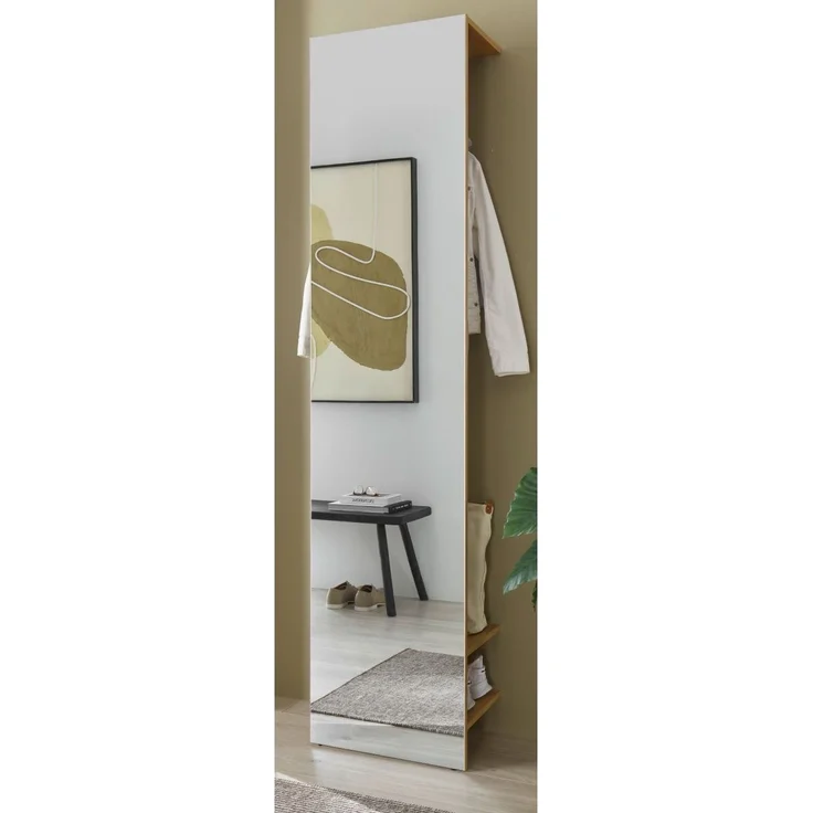 Garderobe Center in Eiche 50 x 200 cm – Bild 1