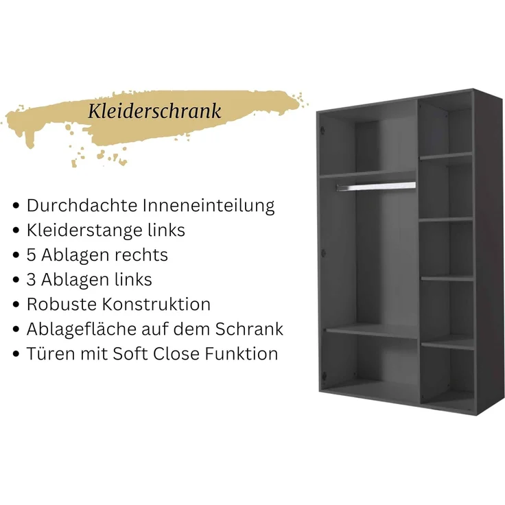 Kinderzimmer komplett Set Autobett Rio 5 teilig Rot – Bild 6