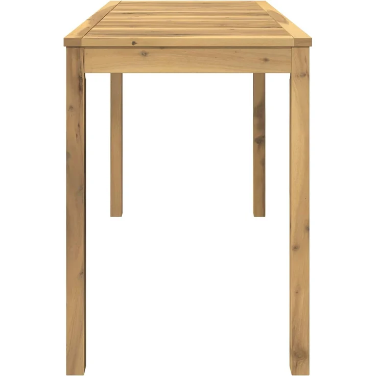 vidaXL Gartentisch LAREN Weiß gewaschen 108,5 x 55 x 75 cm 901712 – Bild 4