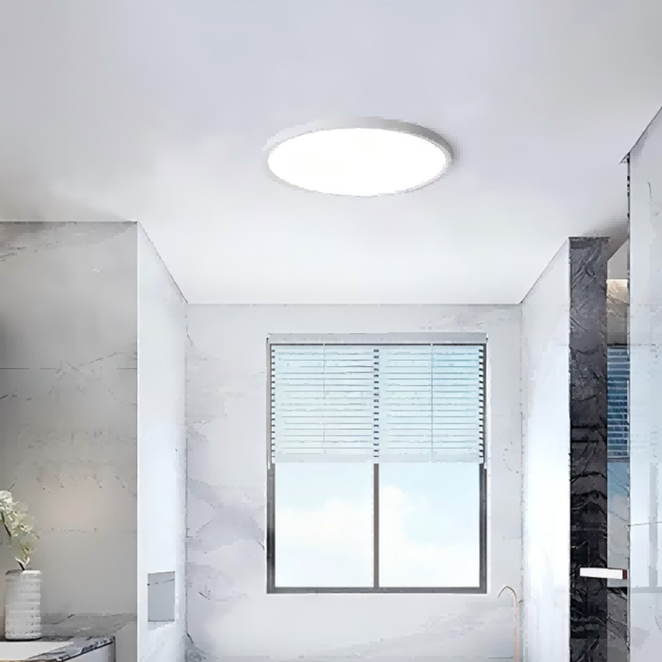 DELIPOP – Moderne LED – Deckenleuchte 24 W 6000 K IP44 wasserdicht, rund, für Badezimmer, Schlafzimmer, Küche, Wohnzimmer – Weiß – 30x30x2,5cm – Bild 3