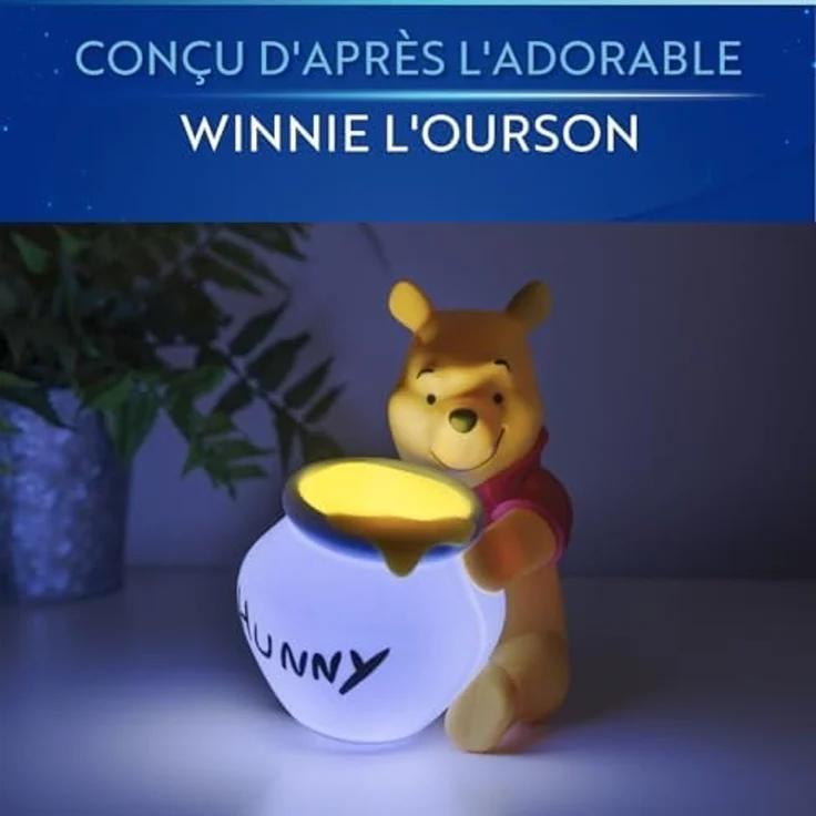 Paladone Winnie The Pooh Hunny Licht - Offiziell Lizenziertes tragbares Nachtlicht 16,5 cm (6,4"), Disney Lampe für Kinderzimmer oder Babyzimmer – Bild 5