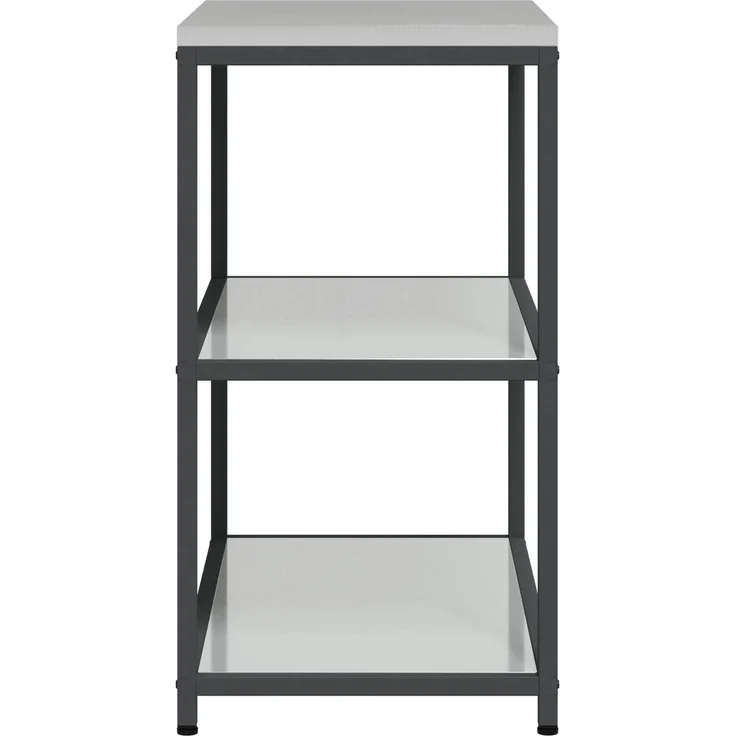 vidaXL Küchenregal HATTEM Silber 90 x 50 x 92 cm Stahl 874959 – Bild 7