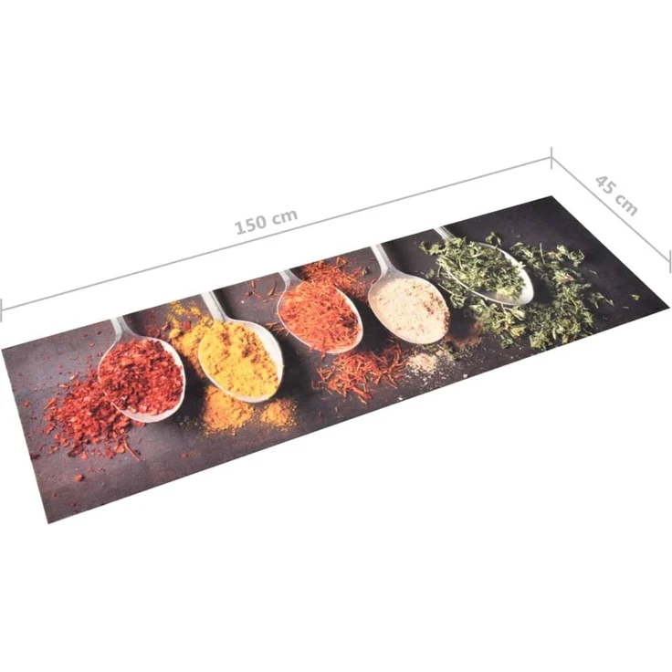 vidaXL Küchenteppich Waschbar Löffel 45x150 cm 315979 – Bild 4