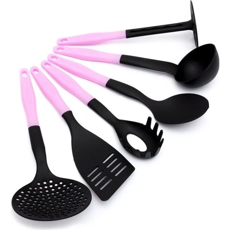 Lantelme Kochbesteck-Set Küchenhelfer Kochbesteck Farbauswahl rosa – Bild 4