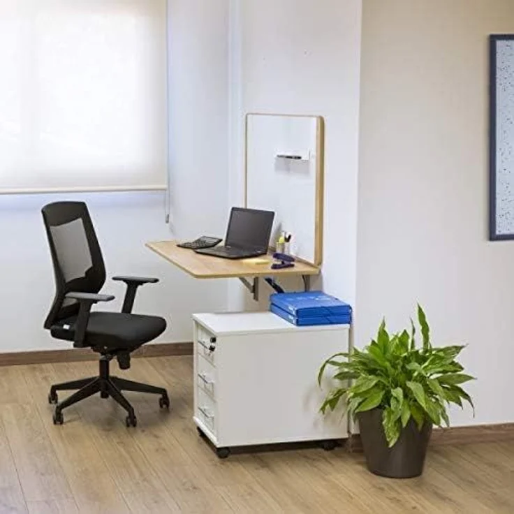 Rocada Homeoffice-Klapptisch BxTxH 115x33cm Platte Melamin buche – Bild 2