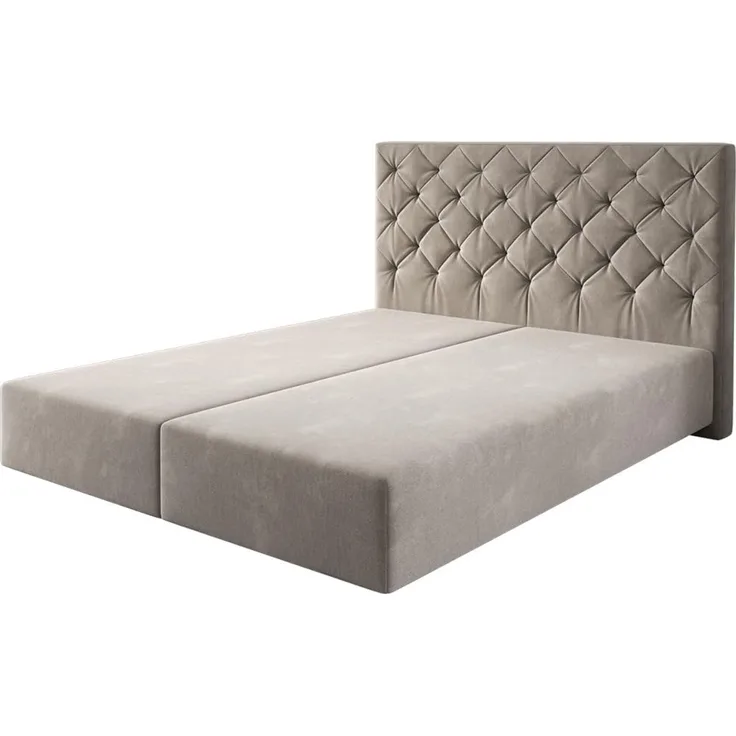 Boxspringgestell Dream-Great 160x200 cm Mikrofaser Beige