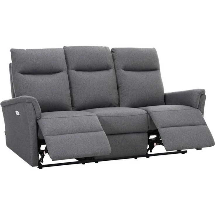 Home affaire 3-Sitzer FINNARA, 3-Sitzer,elelektrische Relaxfunktion in 2 Sitzen, USB A/C, Liegefunktion 105°-135°, Federkern – Bild 4