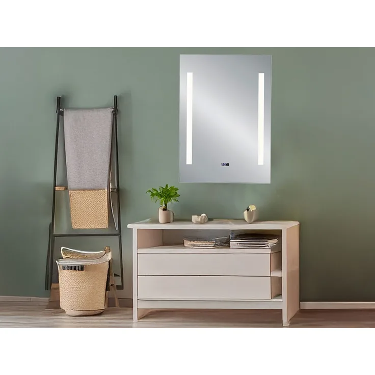 MIRRORS AND MORE 'Ilonka' LED-Spiegel Spiegelglas, 15W, 1700lm, 4000K, IP20, 50x70cm