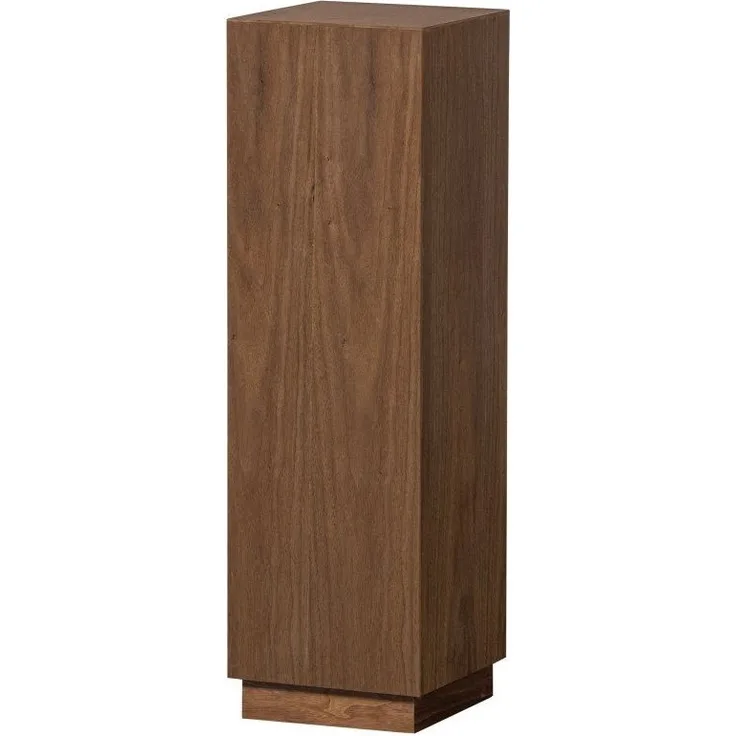 Beistelltisch Enid aus Walnussfurnier, Braun