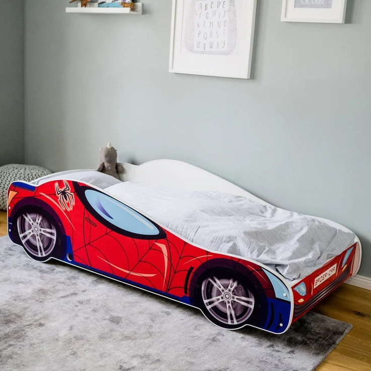 Kids Collective 'Spider' Autobett 80x160 mit Lattenrost – Bild 2