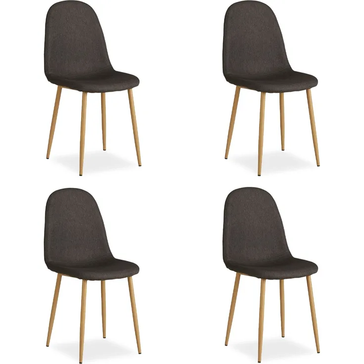 Esszimmerstuhl 4er Set Anthrazit Esstisch Stühle Esszimmerstühle Küchenstühle Polsterstühle Modern