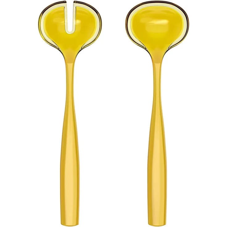 Guzzini Dolce Vita Bernsteingelb Salatbesteck 28 cm
