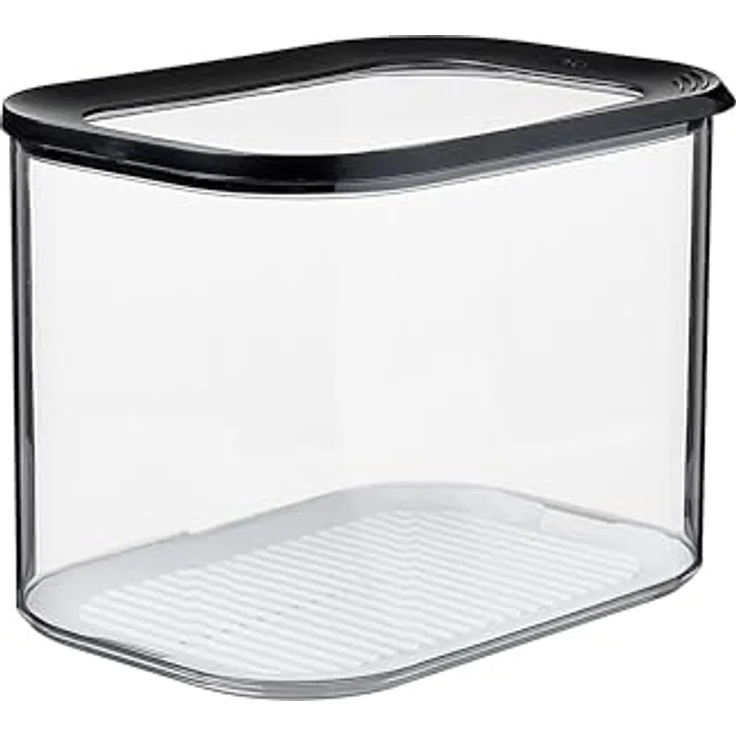 Mepal Transparente Vorratsdosen mit Deckel XL - Lebensmittelbehälter Rechteckige - Küchenorganizer & Aufbewahrungsbox aus Kunststoff - Vorratsbehälter Luftdicht & Stapelbar - 4500 ml - Black – Bild 1