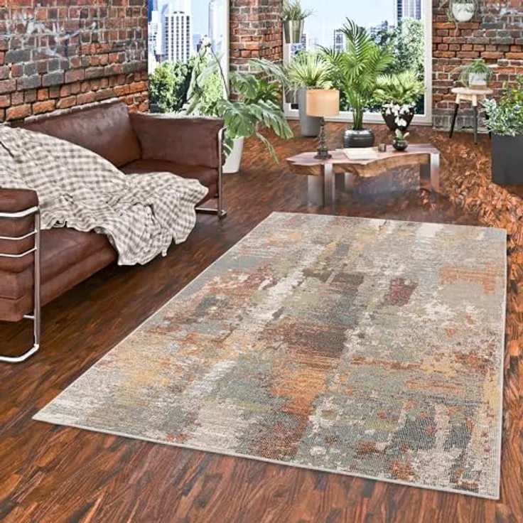Pergamon Designteppich In- und Outdoor Teppich Lagos Verlauf, Rechteckig, Höhe: 4 mm