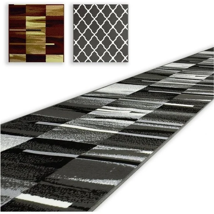 MDEKOR Läufer Teppich Läufer Meterware Höhe 6 mm, 70x70 cm Grau Bond – Bild 4