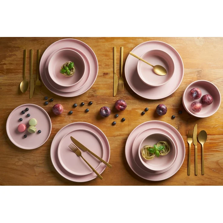 LeGer Home by Lena Gercke Tafelservice Geschirr-Set, Service Belli (12-tlg), 4 Personen, Steingut, runde Form, Scandi Style, 12 Teile, für 4 Personen – Bild 2