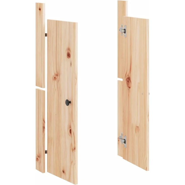 vidaXL Türen für Outdoor-Küche MEPPEL 2 Stk. 50 x 9 x 82 cm Massivholz Kiefer 832358 – Bild 4