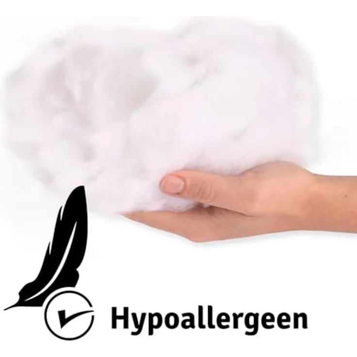 Vaessen Creative Flauschige Weiche Polyester Füllung für Plüschtiere, Kissen und Bastel-Projekte, Weiß, 500gr Verpackung kann variieren – Bild 3