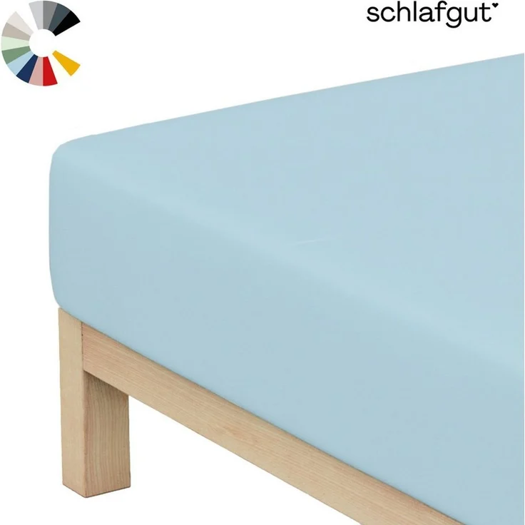 Schlafgut Mako Jersey Spannbetttuch Spannbettlaken 180x200 200x200 – Bild 1