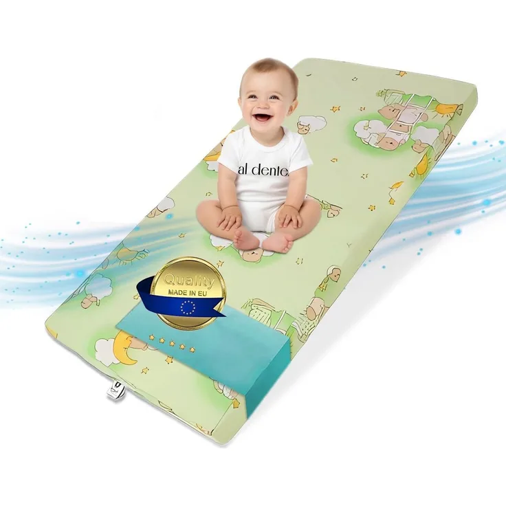 Kindermatratze, Best for Kids, 6 cm hoch, (Set), 60x120 cm, Bezug aus Baumwolle, Hergestellt in der EU