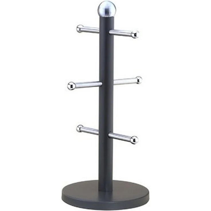 Stilvoller Tassenbaum: Organisieren Sie Ihre Tassen mit Eleganz und Bequemlichkeit Grau – Bild 2