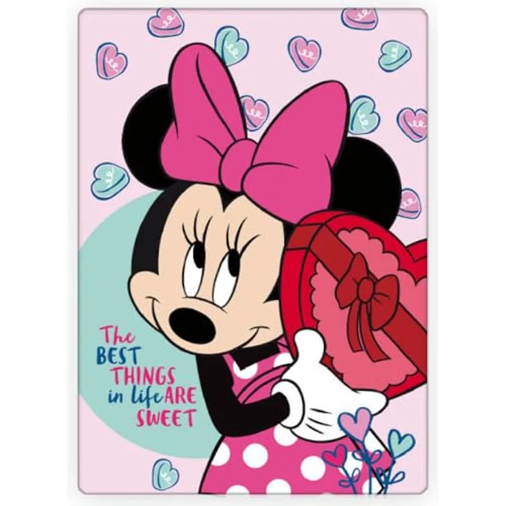 Minnie Mouse Fleecedecke Schmusedecke Kuscheldecke 100 x 140 cm – Bild 2