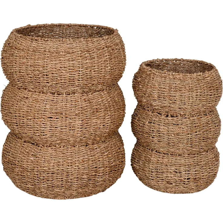 House Nordic Körbe, Seegras, Natur, 2er Set
