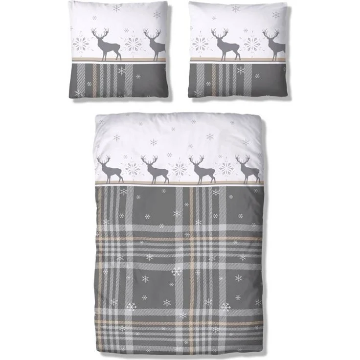 OTTO home Bettwäsche Wenda, Polycotton recycelt, 2 teilig, in Qualitäten PolyCotton (kühlend) + Biber (wärmend, 100% Baumwolle) – Bild 4