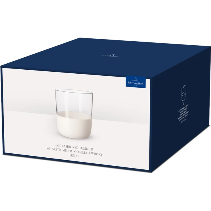 Villeroy & Boch Manufacture Rock Blanc Whiskybecher 250 ml 4er Set – Bild 2