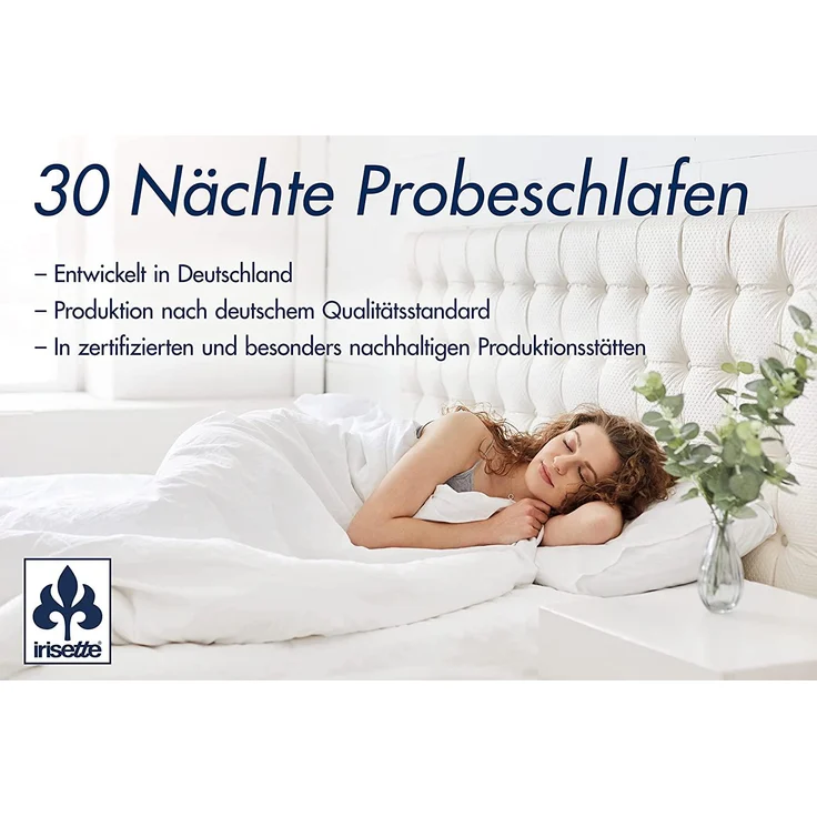 Badenia Bettcomfort Irisette Duo Touch 7-Zonen Kaltschaummatratze, Härtegrad 3, 90x190 cm – Bild 5