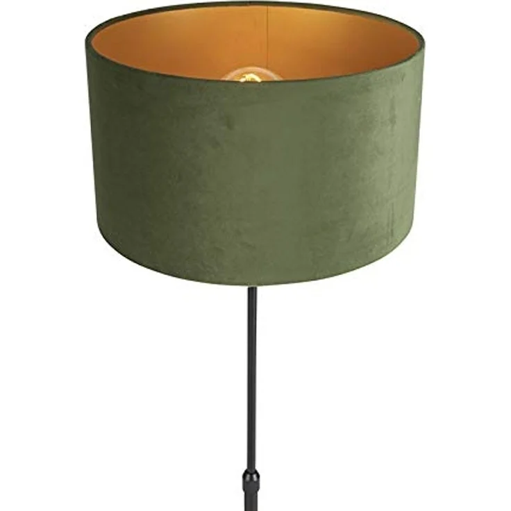 Qazqa Stehlampe Parte fl, ohne Leuchtmittel, Warmweiß, QAZQA Stehlampe, e27, Grün, Stahl, country-rustic – Bild 3