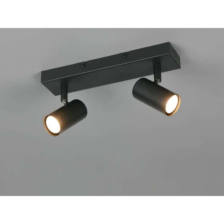 Deckenstrahler TARYN Schwarz 2-flammig, Breite 26cm – Bild 3
