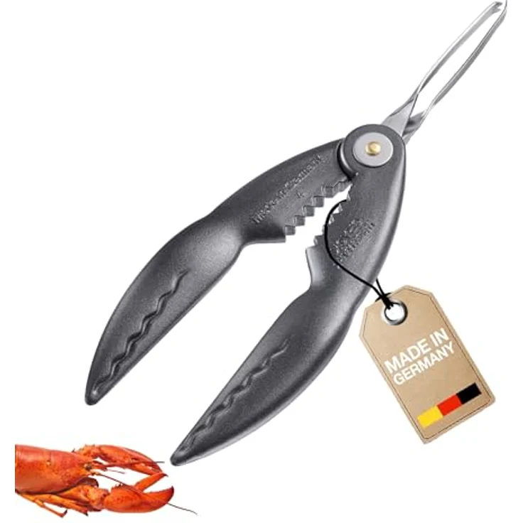 WESTMARK Fischbesteck Hummerknacker mit Pinzette »Cracky-Spezial« Black Edition, Aluminium, Edelstahl, griffige Haptik – Bild 2