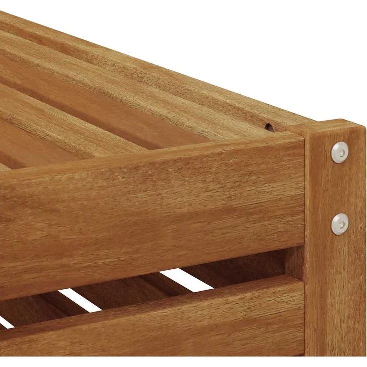 vidaXL Outdoor End Sofa Natur 91 x 63 x 73 cm Massivholz Akazie 900504 – Bild 8