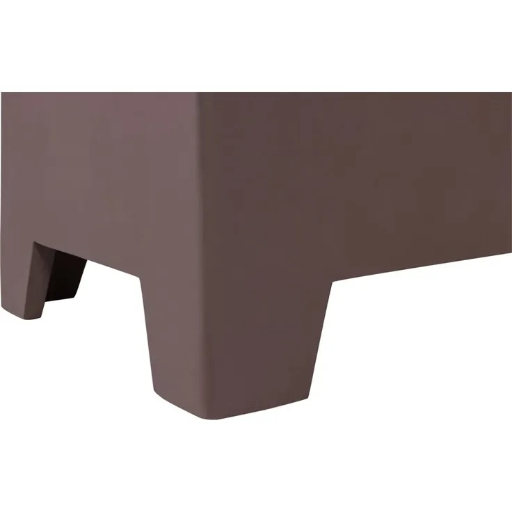 Beistelltisch Zina - Glasfaser Braun, Betonoptik, 50x50 cm – Bild 4