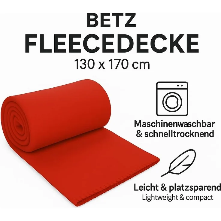 Wohndecke 4 Stück Fleecedecke Kuscheldecke Größe 130 x 170 cm, Betz – Bild 8