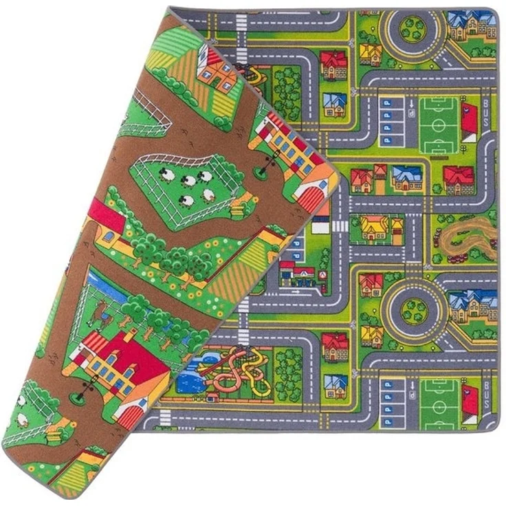 Snapstyle Kinderteppich Straßenteppich Beidseitig Straßenlandschaften, Rechteckig, Höhe: 6 mm – Bild 4