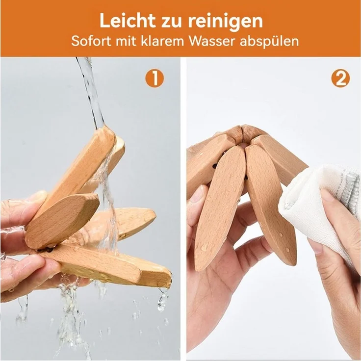 BlingBin Topfuntersetzer Holzuntersetzer für heiße Gerichte, Baumuntersetzer, Zubehör für Pfannen,Topfe, Auflaufformen, 2 Set, 2-tlg, dekoratives Holzuntersetzer-Set,heiße Pads für Töpfe und Pfannen – Bild 3