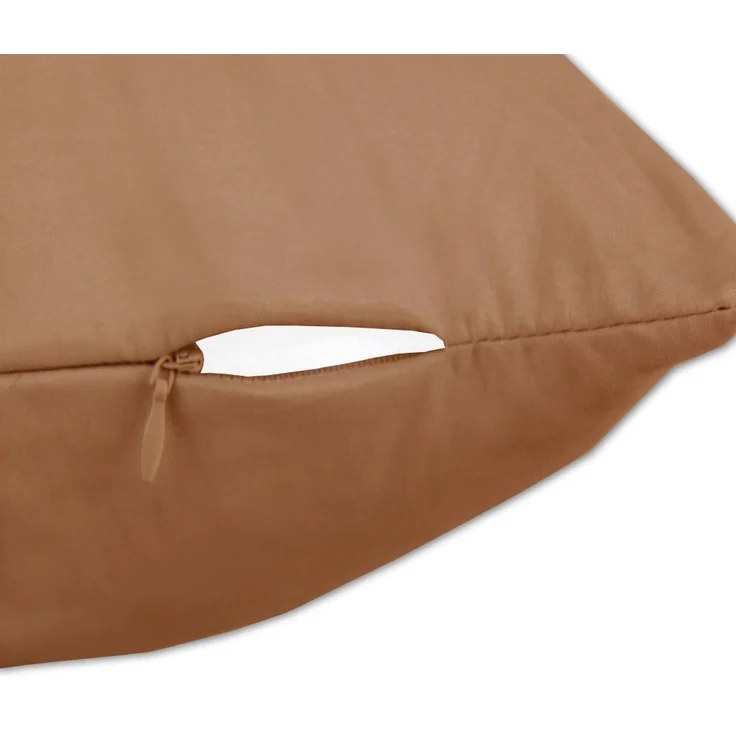Seitenschläfer Kissenhülle Kissenfüllung Körperkissen, bequem und anschmiegsam in vielen verschiedenen Farben erhältlich (ca. 40x140cm + Kissenfüllung / braun - hellbraun) – Bild 3