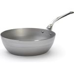 De Buyer Sauteuse / Schmorpfanne Mineral B Pro - 28 cm - Silber