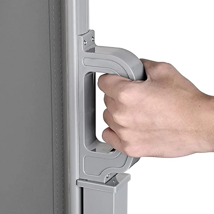 SVITA Doppelseitenmarkise ausziehbar freistehend Sichtschutz 600x160 cm Hellgrau – Bild 7