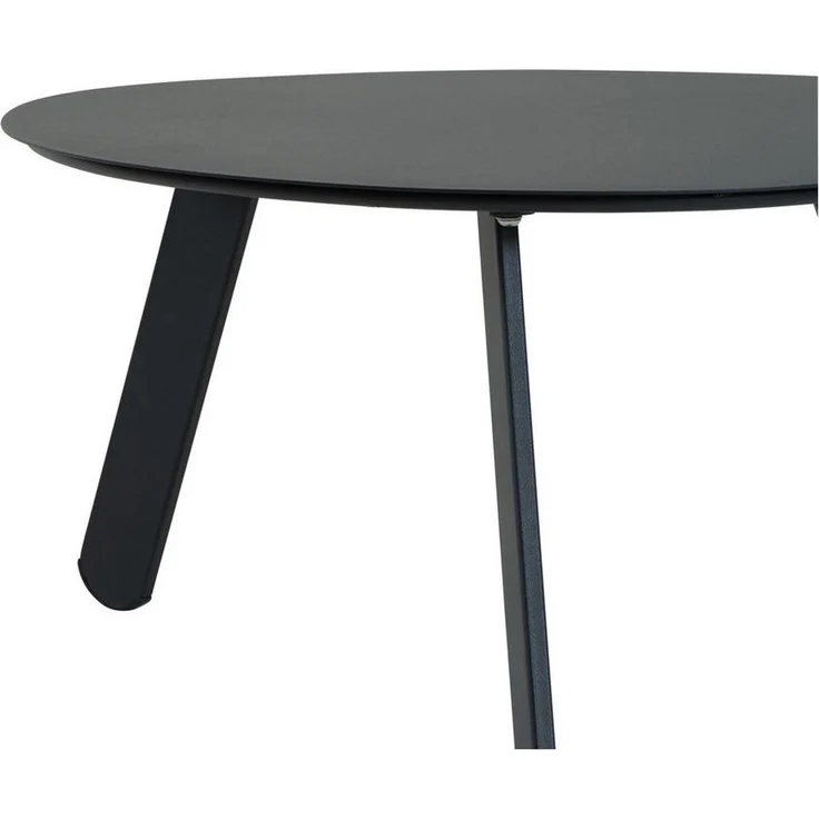 habeig Gartentisch Ovaler Beistelltisch aus Stahl, 74x60x36cm, Belastbar bis 25kg, aus Metall – Bild 2