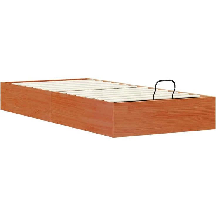 vidaXL Ottoman Bettgestell mit Stauraum Wachsbraun 75x190 cm 3418761 – Bild 6