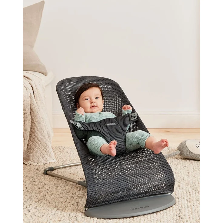 BabyBjörn Babywippe Bliss Mesh Anthrazit Grau – Bild 2