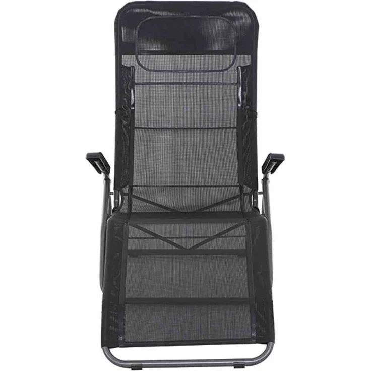 Siena Garden Sonnenliege ANCO, 144 x 72,5 x 103,5 cm J40966 schwarz – Bild 2