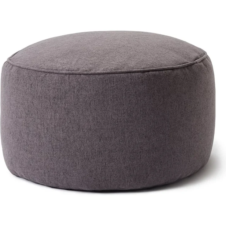 Lumaland 'Comfort Line' Sitzsack-Hocker, Indoor, Polyester dunkelgrau, 45 x 45 x 25 cm, 50 l – Bild 1
